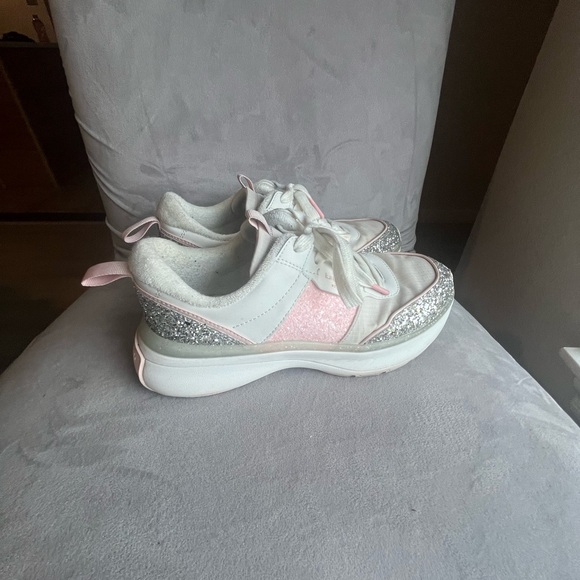 kate spade Shoes - Kate Spade White‎ and Pink Glitter Sneakers